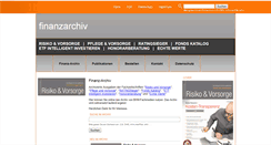 Desktop Screenshot of finanzarchiv.com